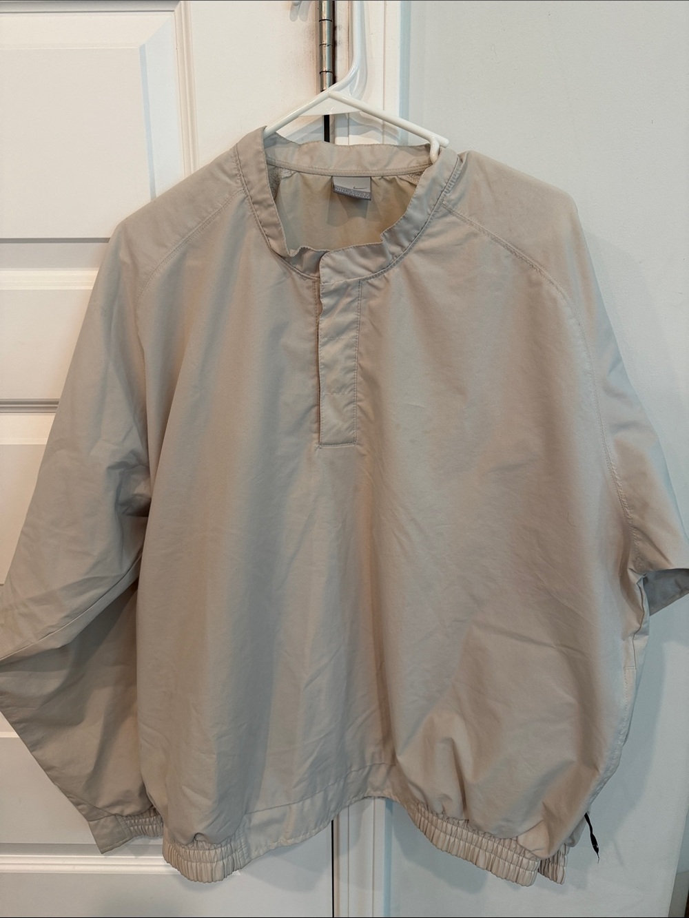 Nike Men’s Light Beige Pullover Windbreaker Size Large